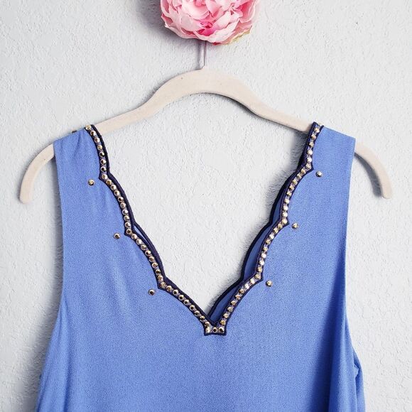 Lilly Pulitzer Beacon Blue Rhinestone Owens Dress - Picture 10 of 10